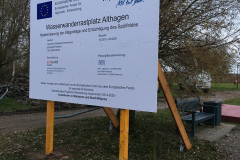 Bauschild mit Ständerwerk